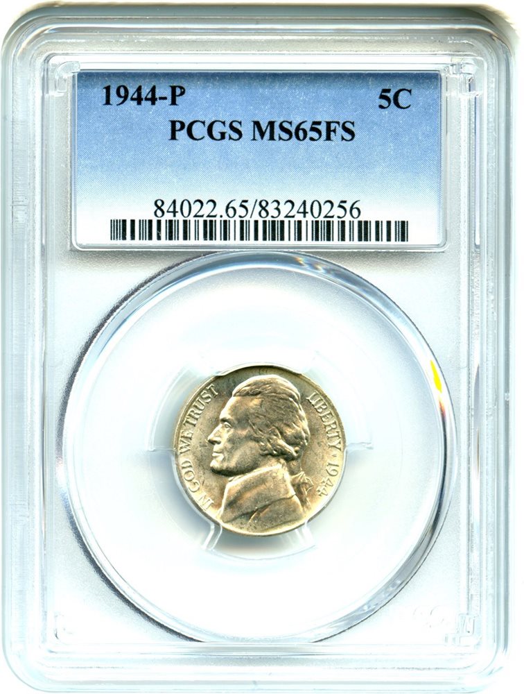 1944-P 5c PCGS MS65 FS, MS65FS - PCGS Auction Prices