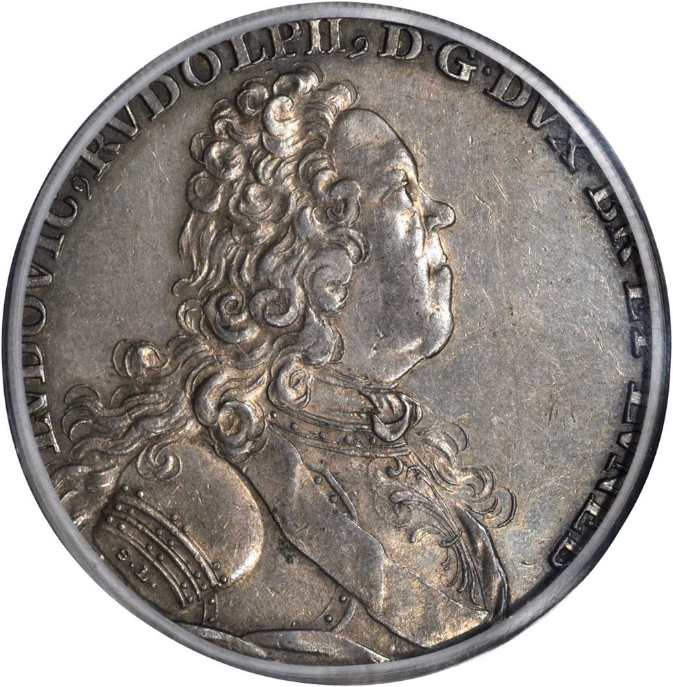 GERMANY. Brunswick-Wolfenbuttel. Taler, 1727-HCH. August