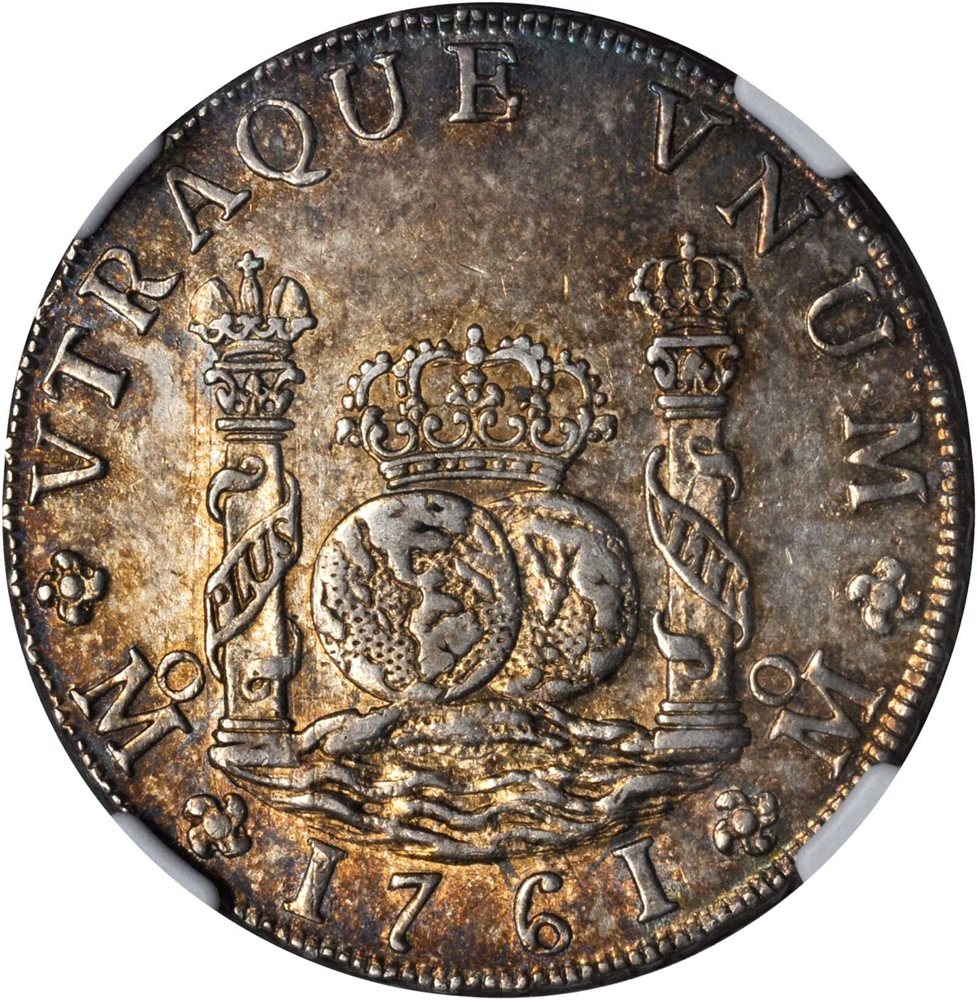 MEXICO. 8 Reales, 1761-MM. Charles III (1759-88). NGC AU-58., AU58