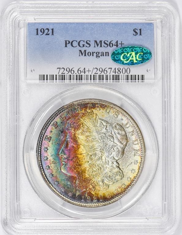 $1 1921 MORGAN. PCGS MS64+ CAC, MS64+ - PCGS Auction Prices