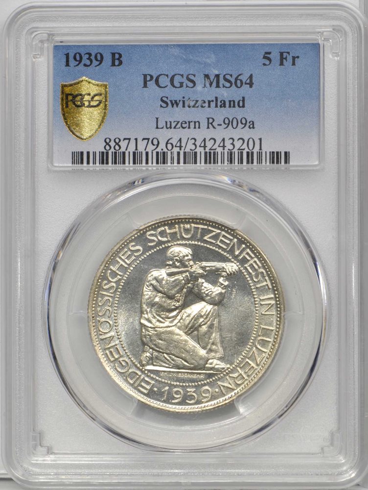 スイス　フラン　375.05フラン 1987年 スイス 1000フラン金貨 NGC鑑定 PF69UC 現代射撃祭