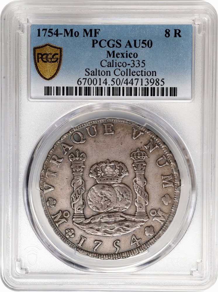MEXICO. 8 Reales, 1754-Mo MF. Mexico City Mint. Ferdinand VI