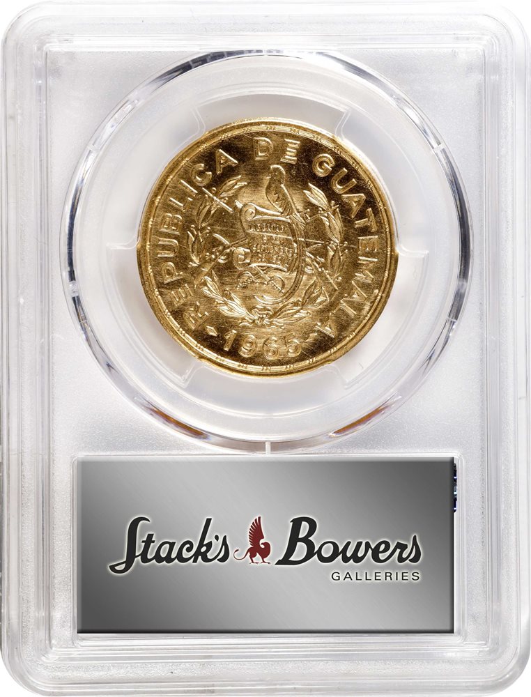 GUATEMALA. Gold 4/5 Ounce Medal, 1965. PCGS MS-67., MS67 - PCGS