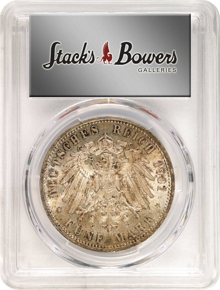 外国 オマーン 5バイサ1945年【超希少プルーフ】 PCGS-PR62 GERMANY. Prussia. 5 Mark, 1901. Berlin Mint. Wilhelm II. PCGS MS