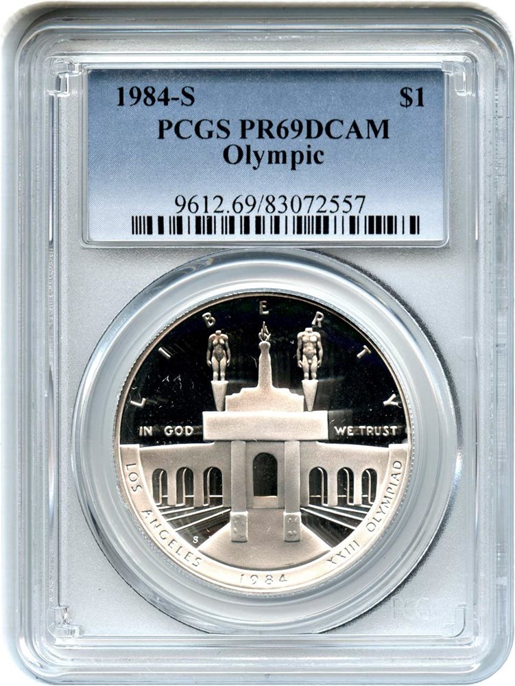 1987年 イギリス £1  PR69DCAM 1984-S Olympic $1 PCGS Proof 69 DCAM, PR69DCAM - PCGS Auction Prices