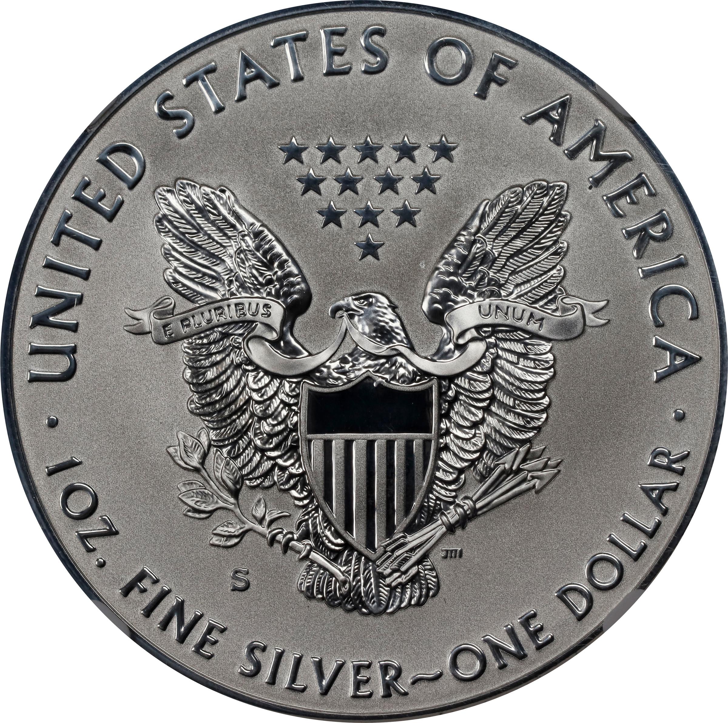 2019-S Silver Eagle. Early Releases. Enhanced Reverse Proof-70