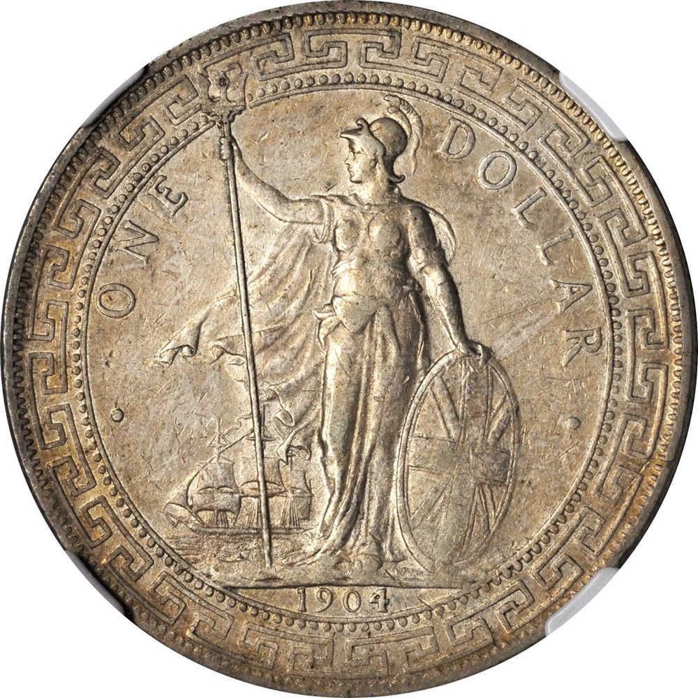 GREAT BRITAIN. Trade Dollar, 1904/0-B. Bombay Mint. Edward VII