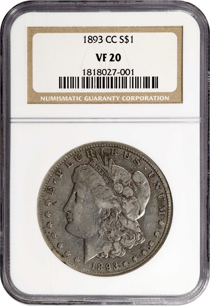 1932年ホンジュラス レンカスリーダー銀貨 PCGS認証 1893-CC Morgan Silver Dollar. VF-20 (NGC)., VF20 - PCGS Auction Prices