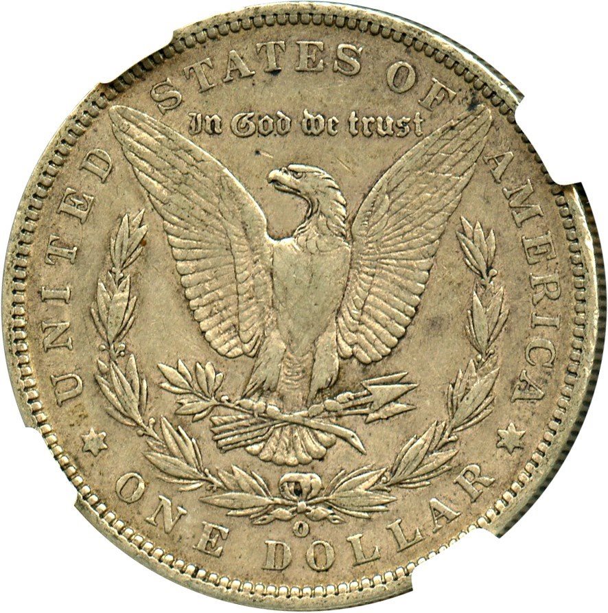 Top 100 VAM: 1888-O $1 NGC XF45 (VAM-4, DDO, Hot Lips), XF45