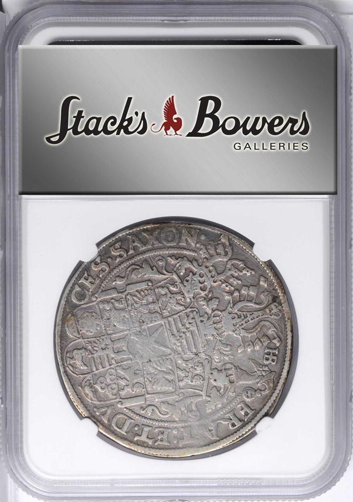 GERMANY. Saxony. Taler, 1592-HB. Christian II. NGC VF Details