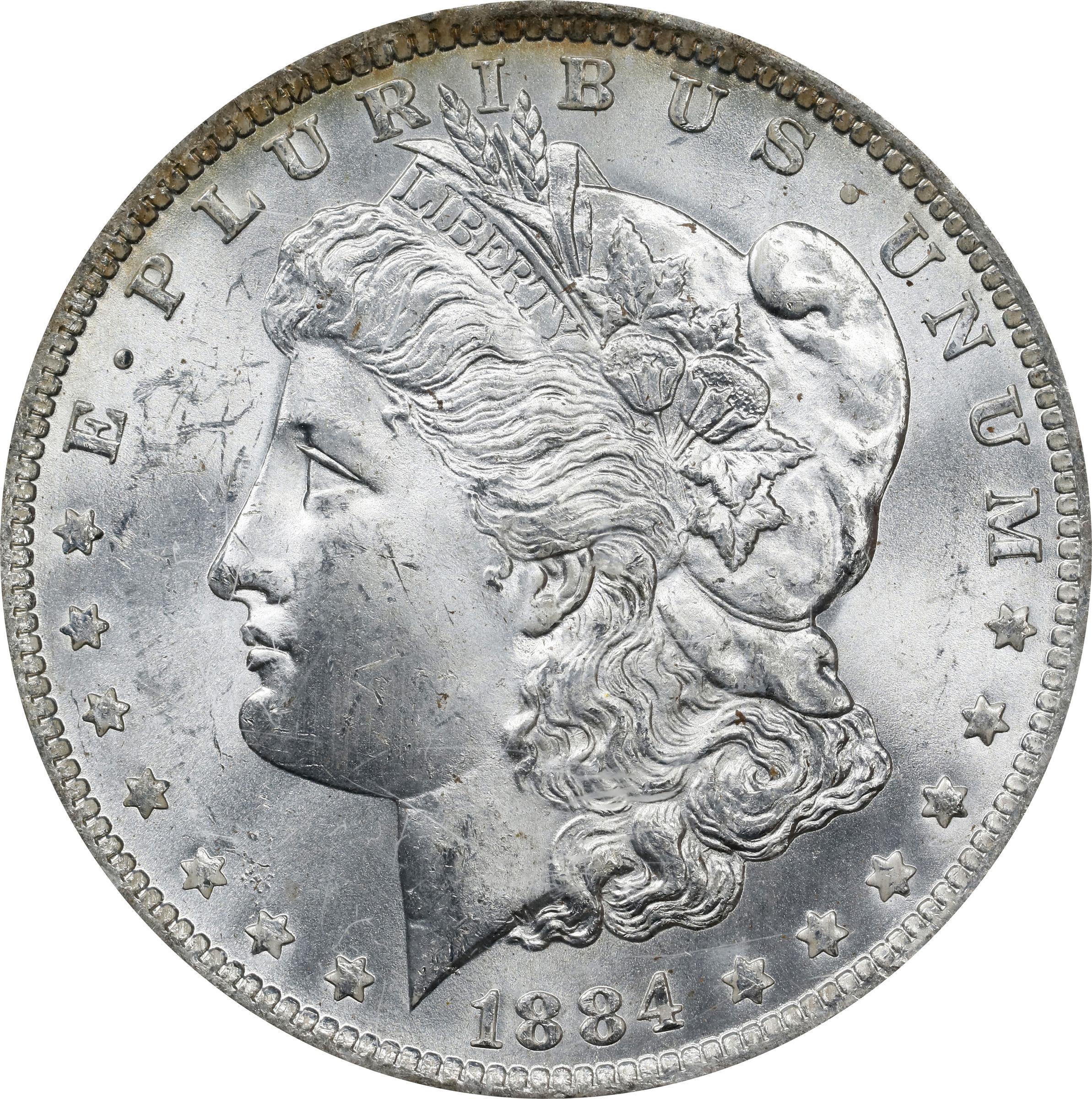 1884-O モルガン・ダラー PCGS MS63 1884-O Morgan Silver Dollar. MS-63 (PCGS). OGH Generation 1.2