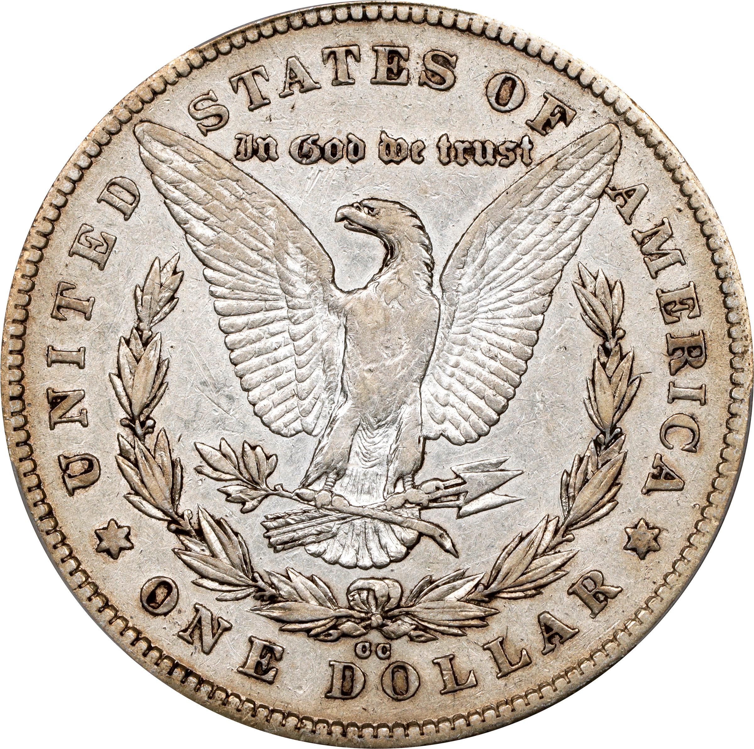 1878-CC Morgan Silver Dollar. 65 Degree Rotated Reverse. EF-40