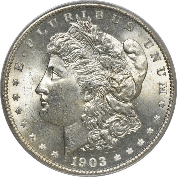 PCGS 1903 完全未使用　香港　5セント銀貨　MS65 スラブ 1903-S PCGS MS-65 CAC, MS65 - PCGS Auction Prices