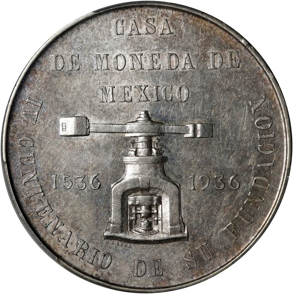 MEXICO. 400th Anniversary of the Mexico City Mint Silver Medal