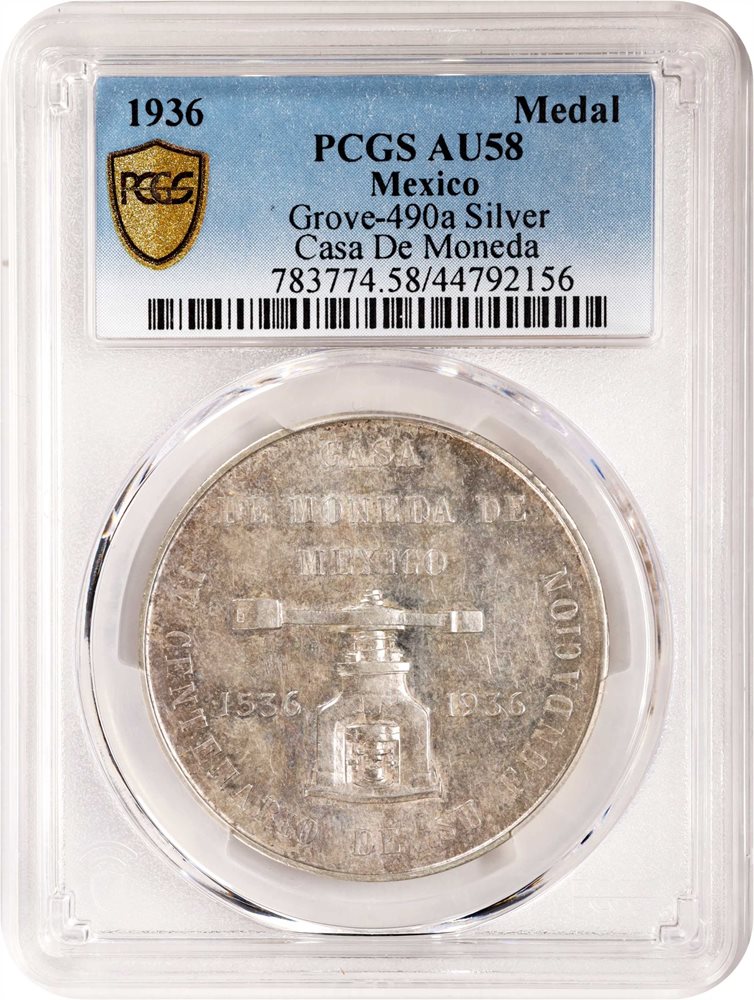 MEXICO. 400th Anniversary of the Mexico City Mint Silver Medal