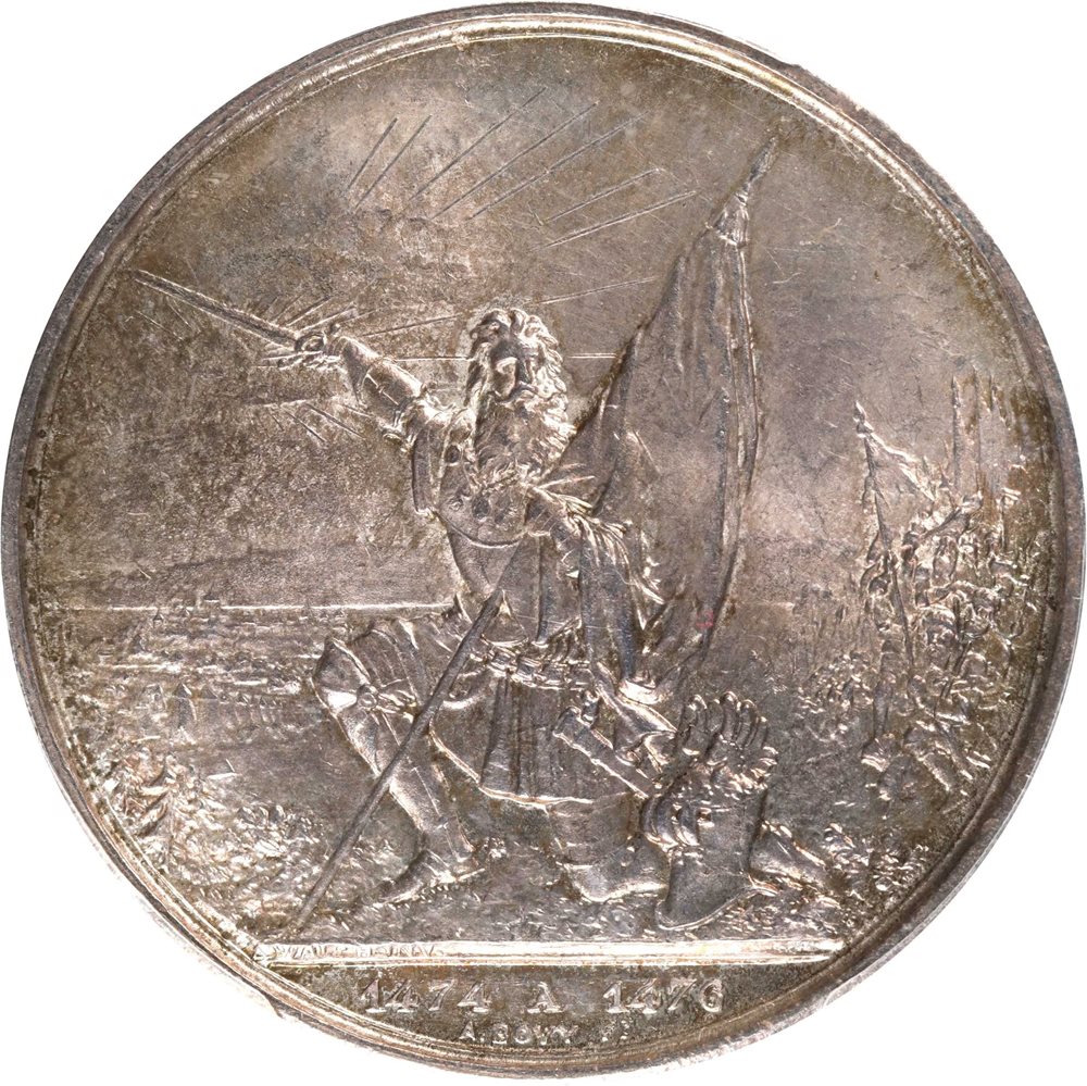 SWITZERLAND. St. Gallen Shooting Festival 5 Francs, 1874. PCGS MS