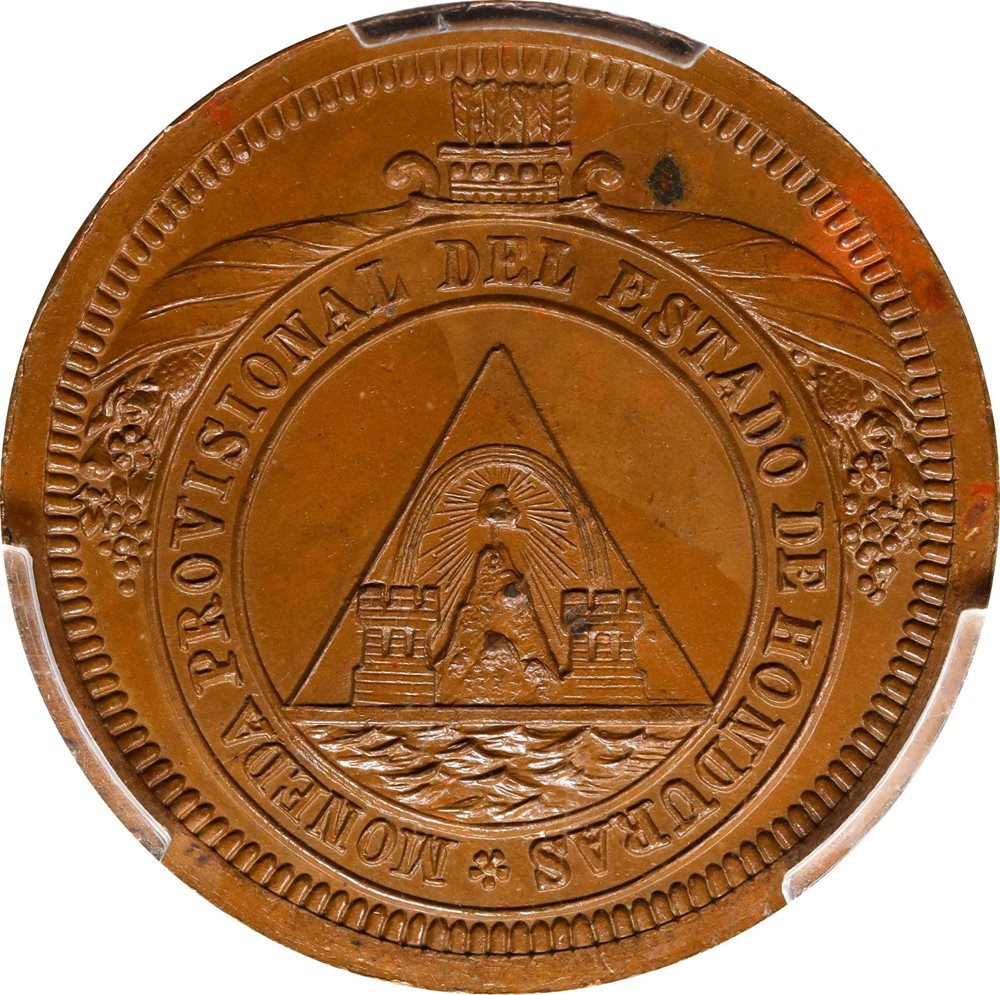 HONDURAS. Pattern Peso, 1862-TA. Tegucigalpa Mint. PCGS SPECIMEN