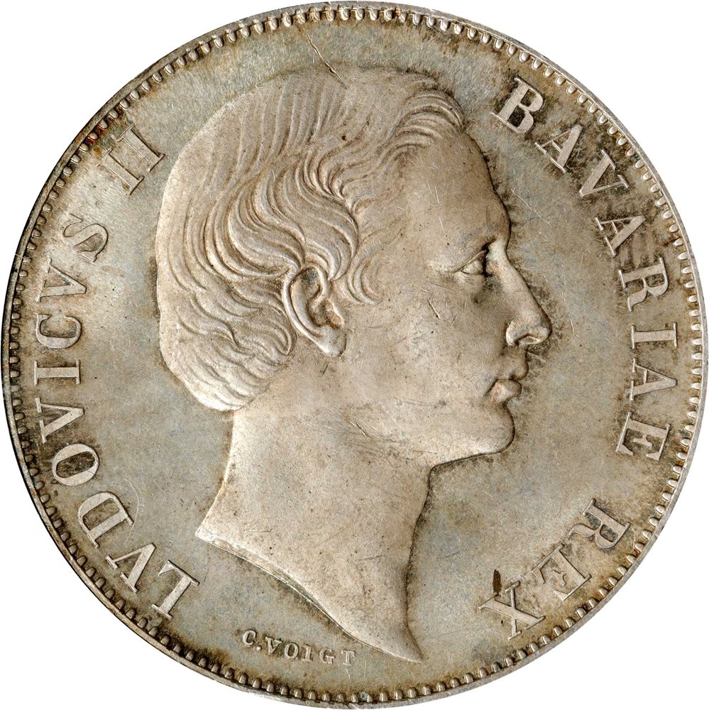 GERMANY. Bavaria. Taler, 1867. Ludwig II. PCGS MS-66., MS66 - PCGS