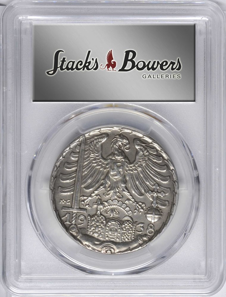 1938 ドイツ ニュルンベルク記念銀メダル PCGS SP63 GERMANY. Nuremberg Silver Medal, 1938. PCGS SPECIMEN-62 Gold