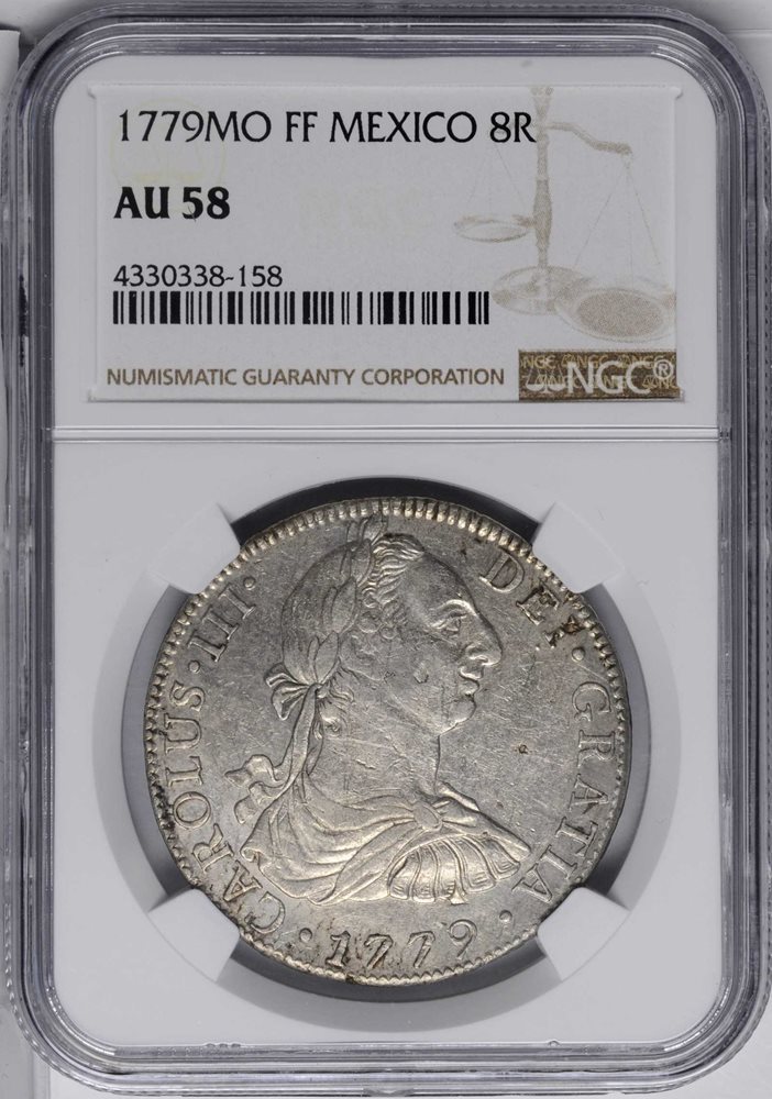 MEXICO. 8 Reales, 1779-Mo FF. Mexico City Mint. Charles III. NGC