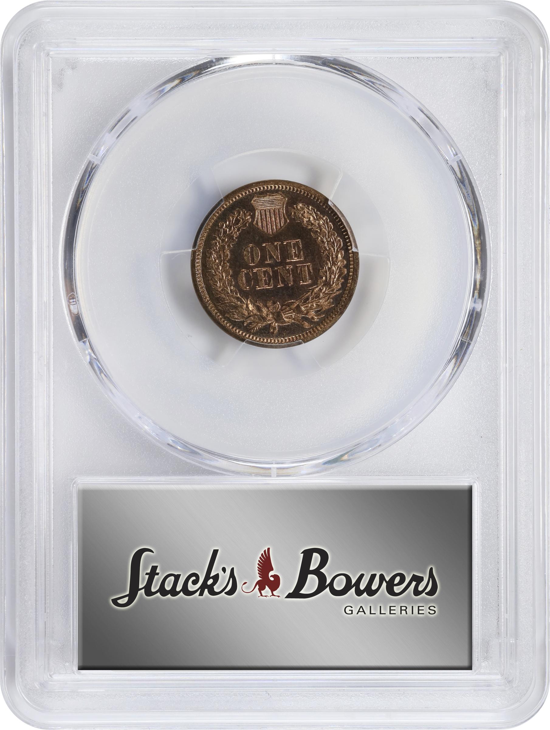 1867 Indian Cent. Proof-66 RB (PCGS). CAC., PR66RB - PCGS Auction