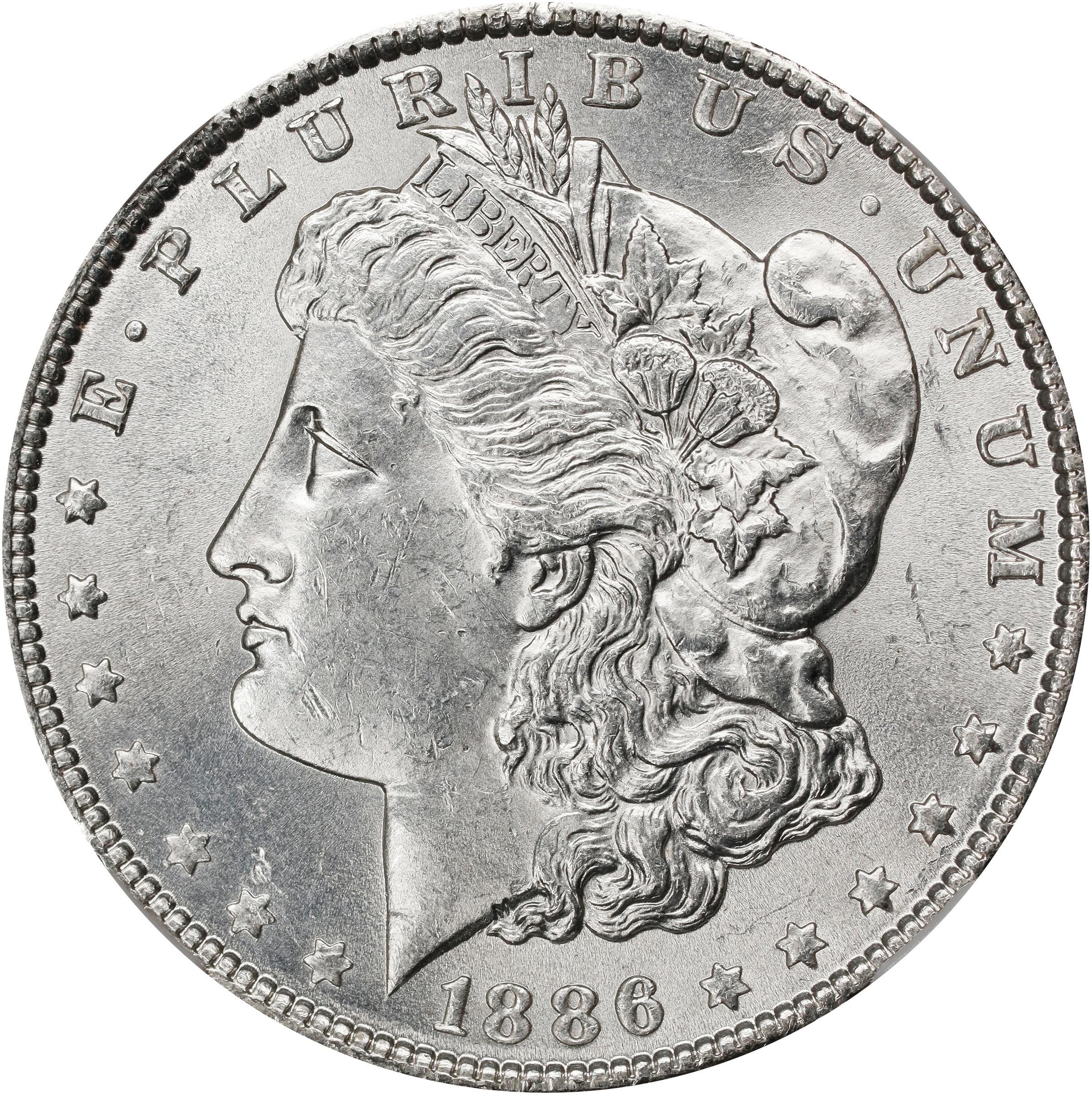 1886 Morgan Silver Dollar. MS-63 (NGC)., MS63 - PCGS Auction Prices
