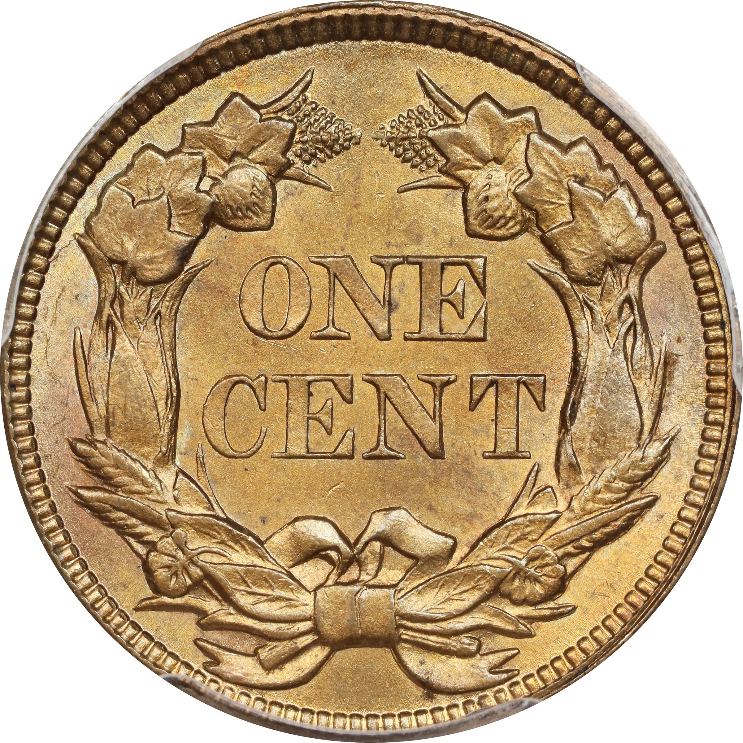 1857 Flying Eagle Cent. Snow-2, FS-401b. Type of 1856. MS-65 (PCGS