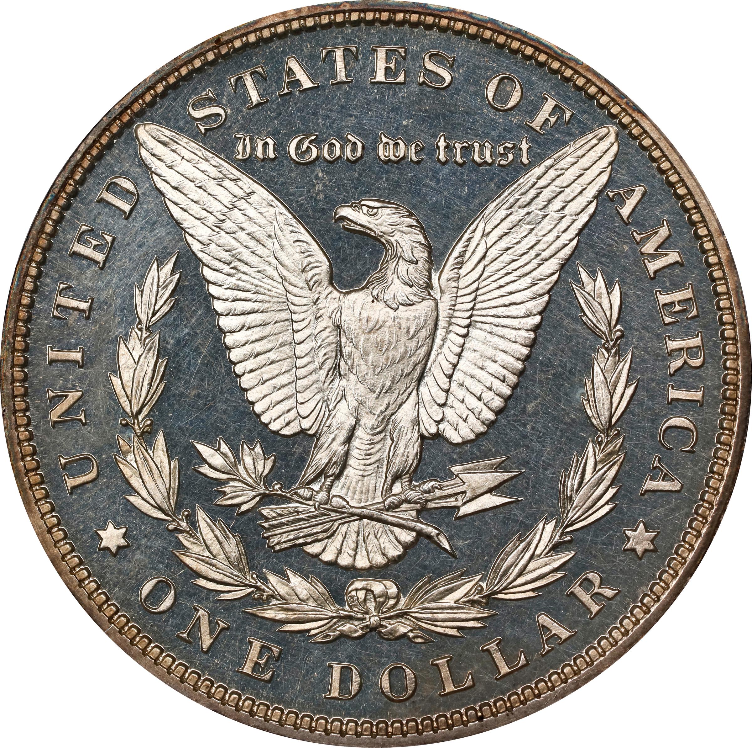1895 Morgan Silver Dollar. Proof-63 Cameo (PCGS). CAC. CMQ