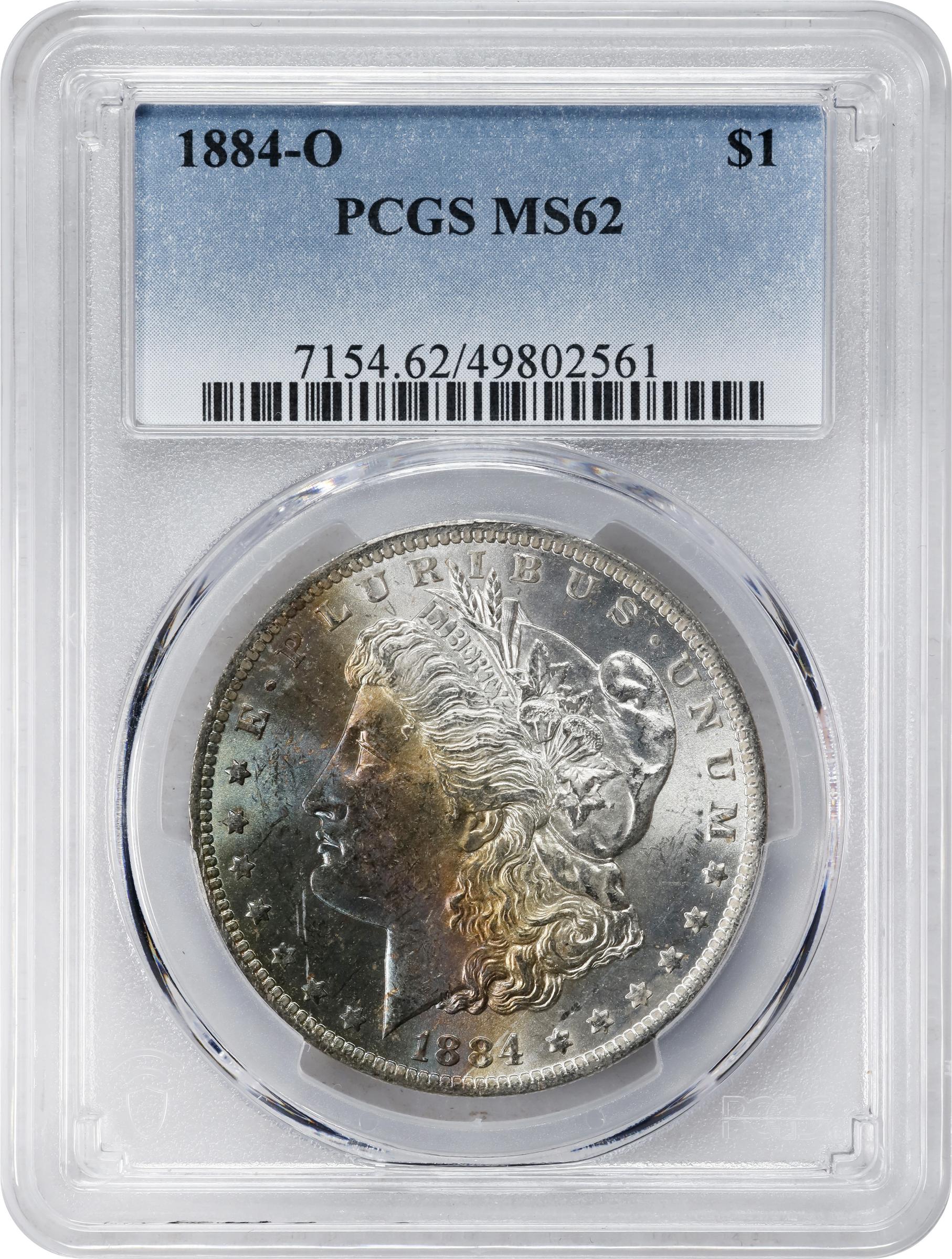 1884-O Morgan Silver Dollar. MS-62 (PCGS)., MS62 - PCGS Auction Prices