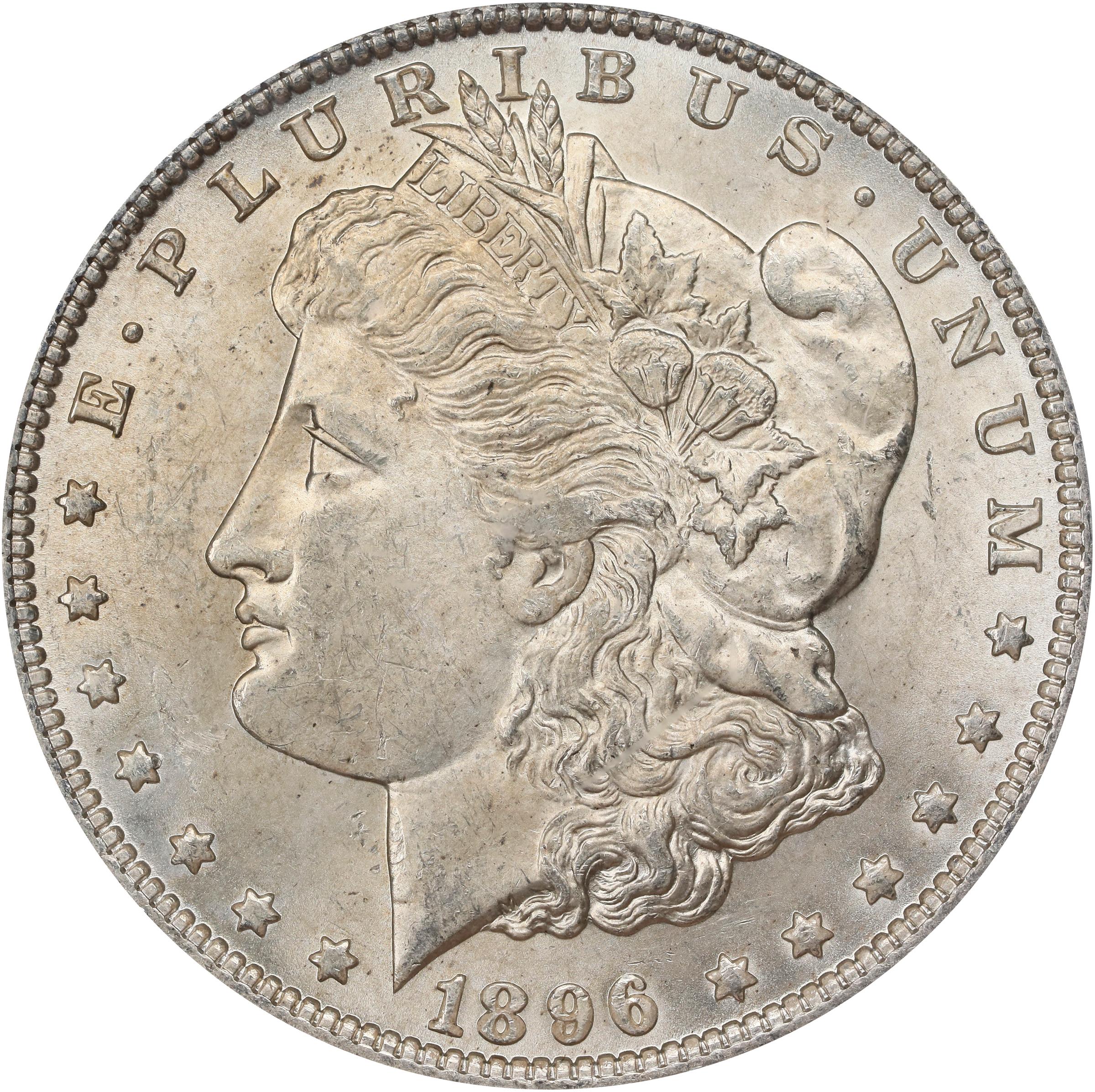 1896 Morgan Silver Dollar. MS-62 (PCGS)., MS62 - PCGS Auction Prices