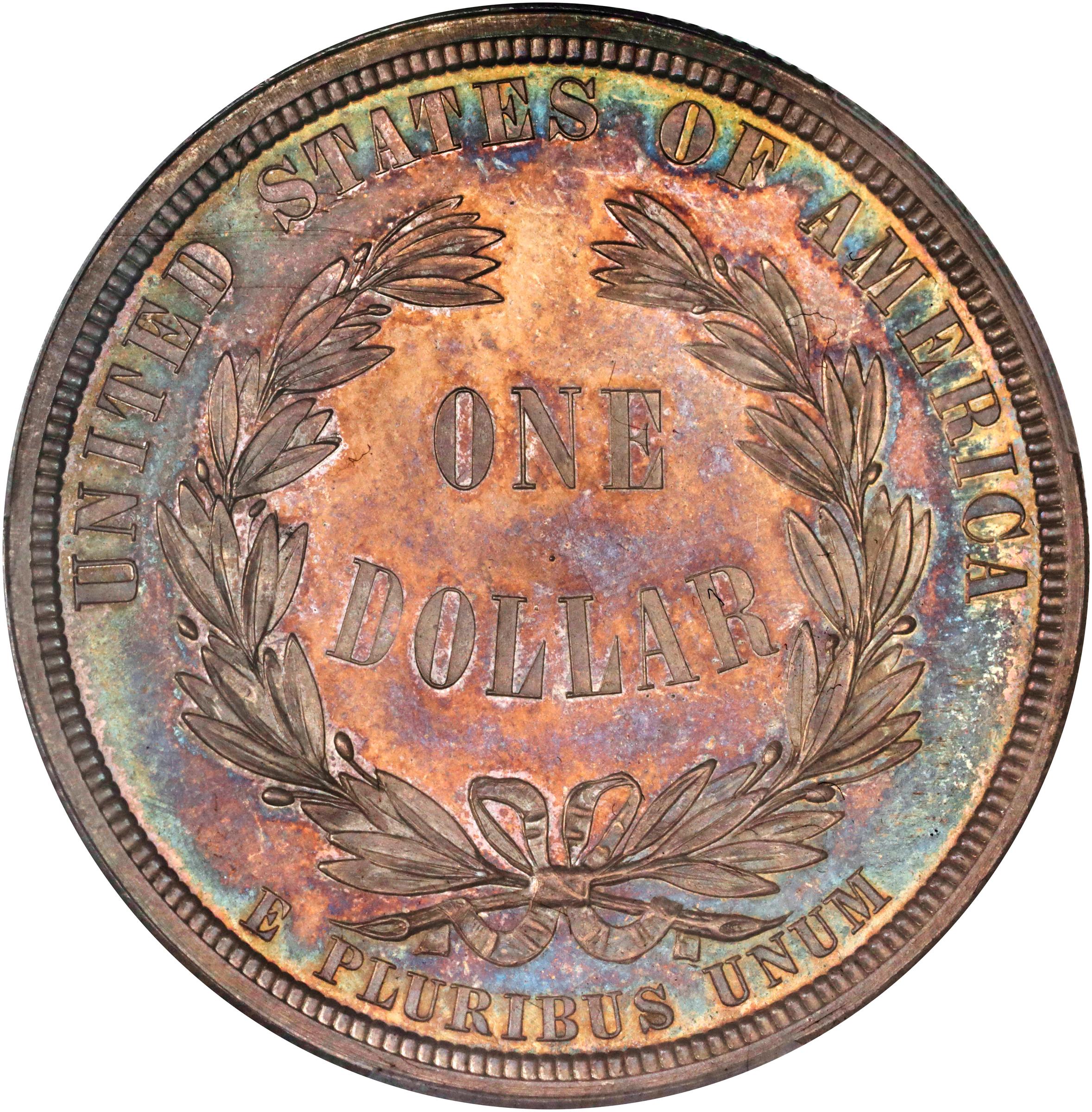 1876 Pattern Liberty by the Seashore Dollar. Judd-1467, Pollock