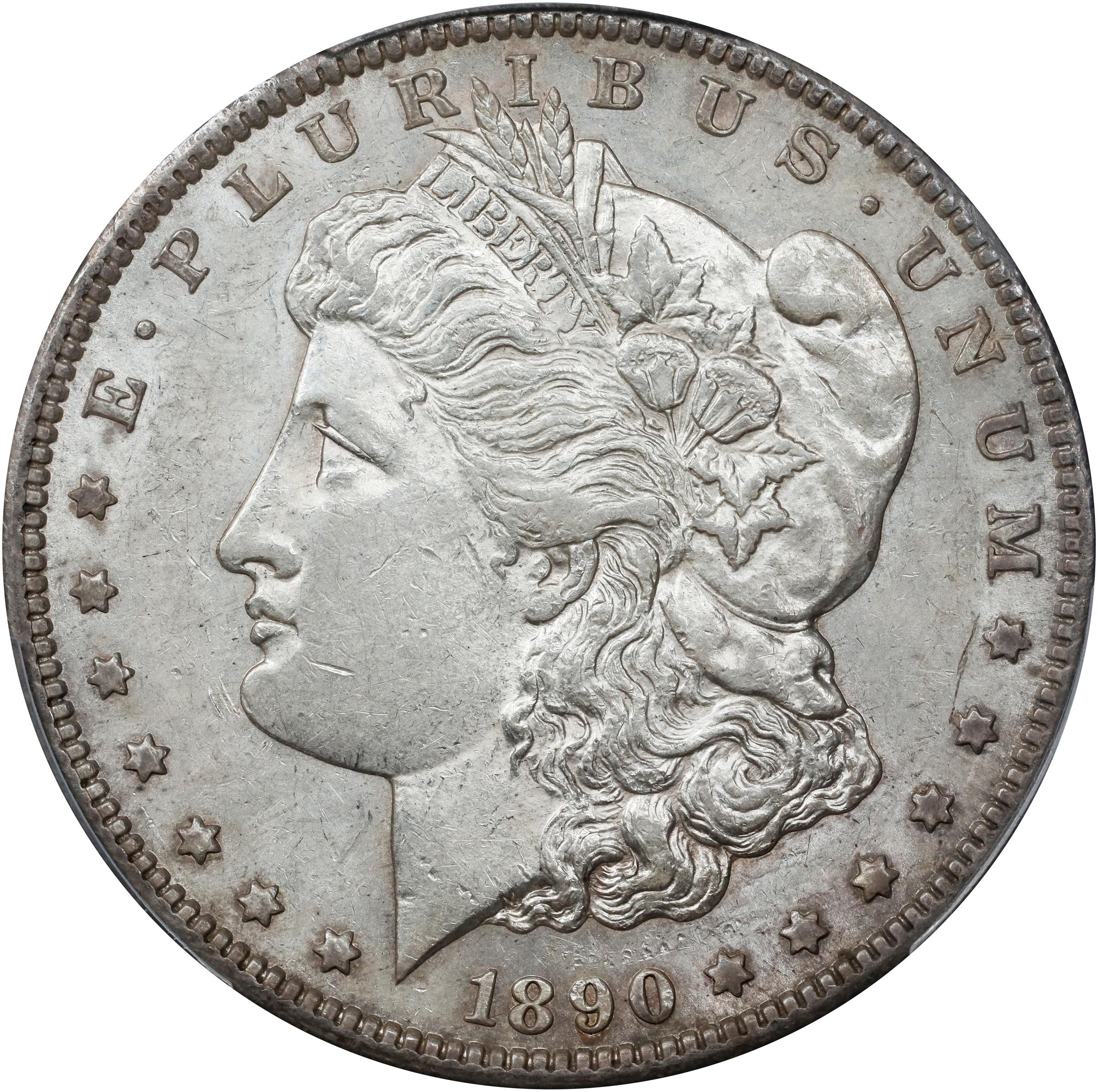 1890-CC Morgan Silver Dollar. AU-53 (PCGS)., AU53 - PCGS Auction