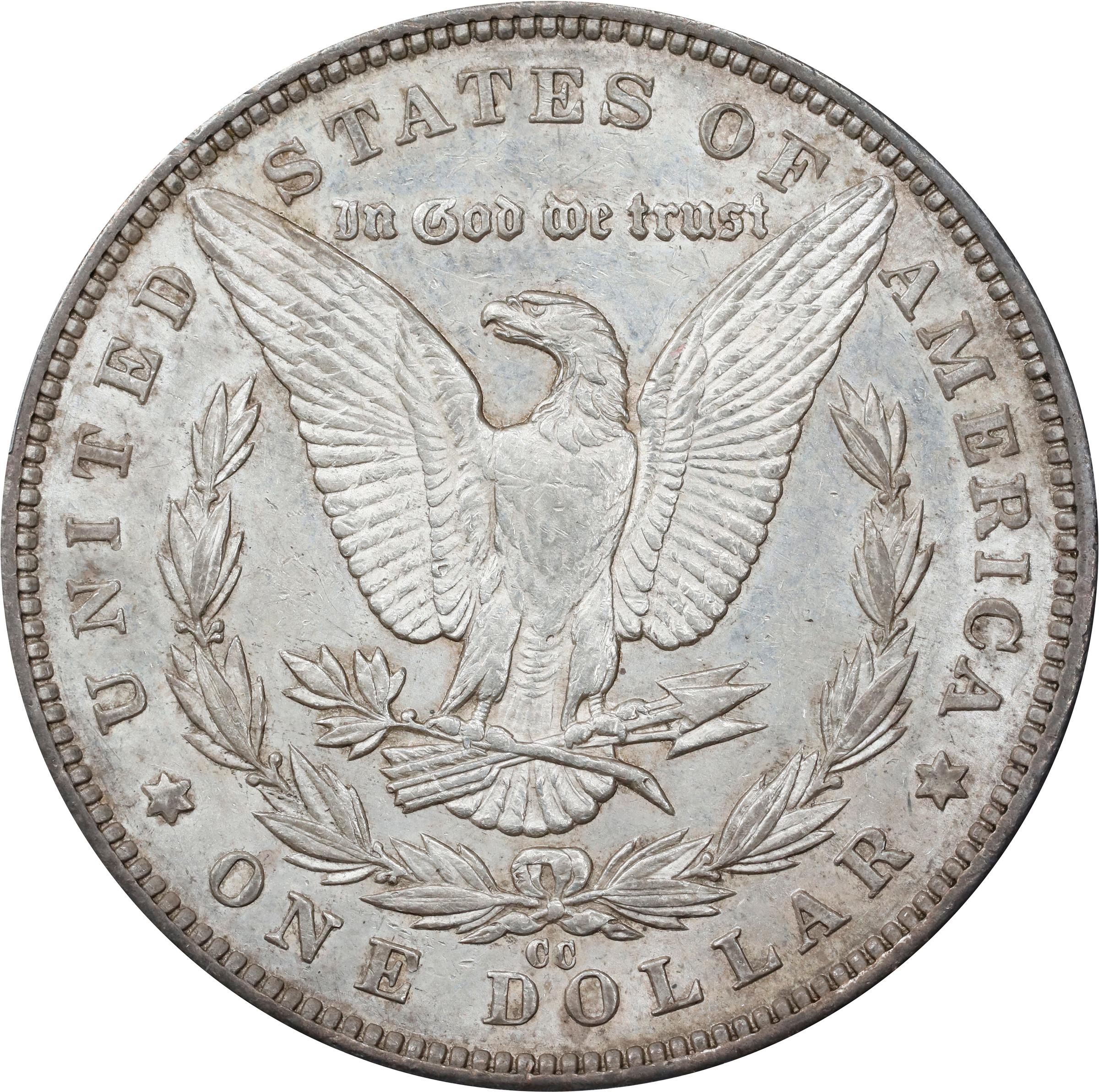1890-CC Morgan Silver Dollar. AU-53 (PCGS)., AU53 - PCGS Auction