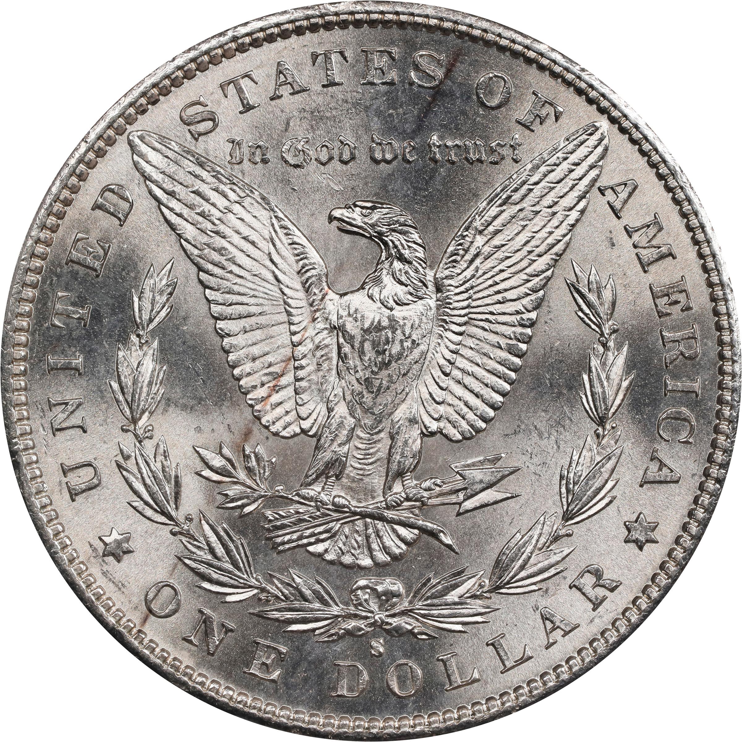 1890-S Morgan Silver Dollar. MS-62 (PCGS)., MS62 - PCGS Auction Prices