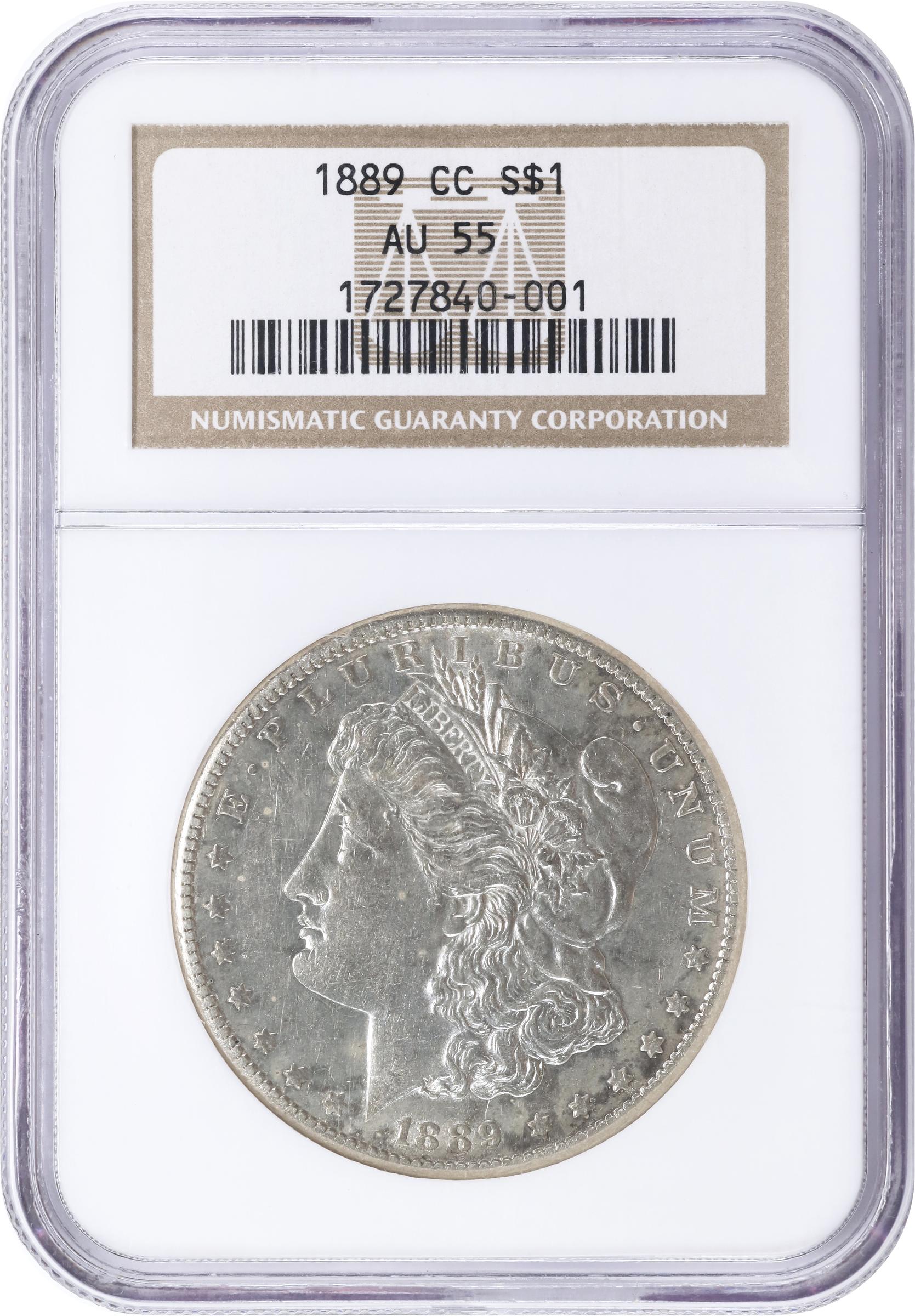 1889-CC Morgan Silver Dollar. AU-55 (NGC)., AU55 - PCGS Auction Prices