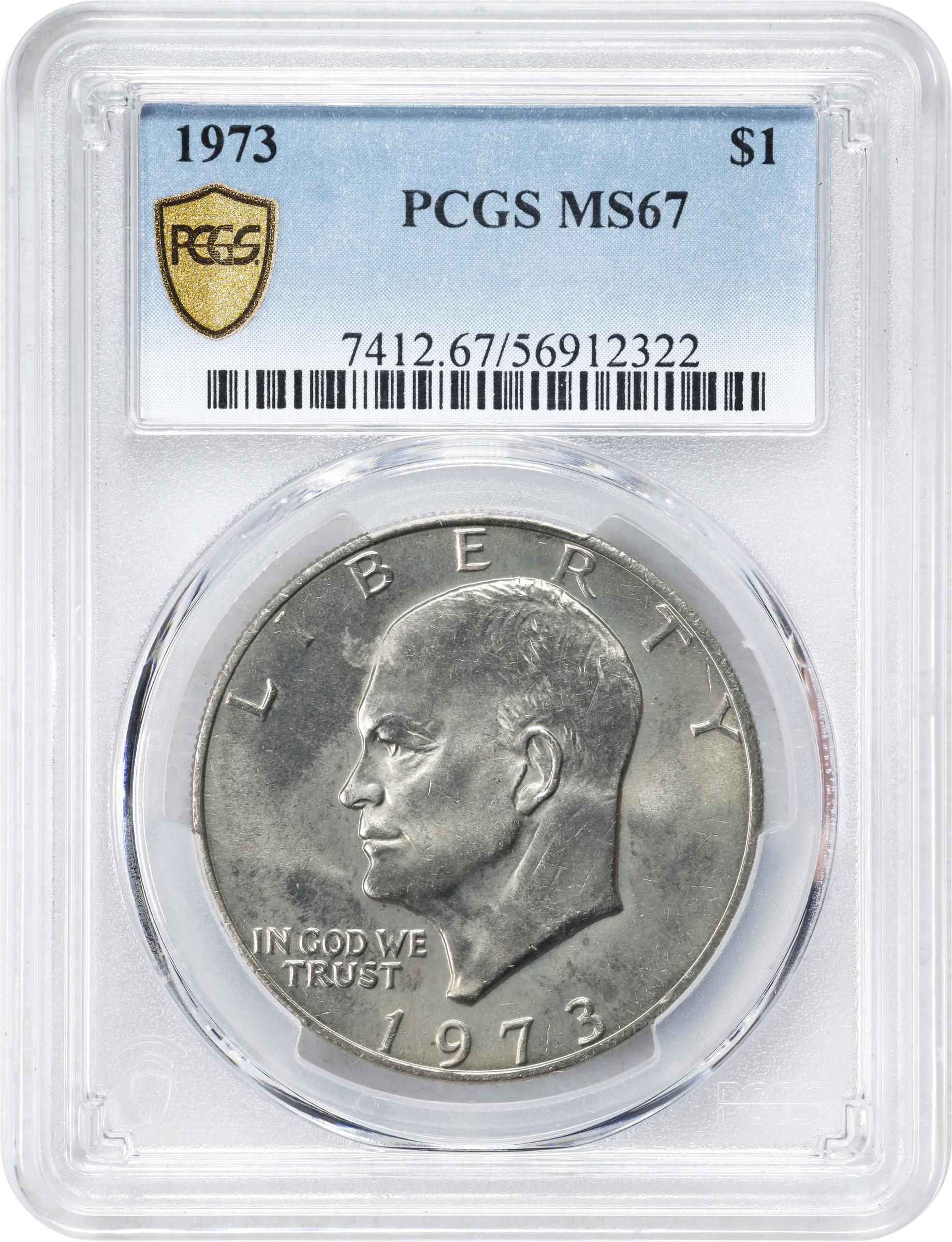 1973 Eisenhower Dollar. MS-67 (PCGS)., MS67 - PCGS Auction Prices