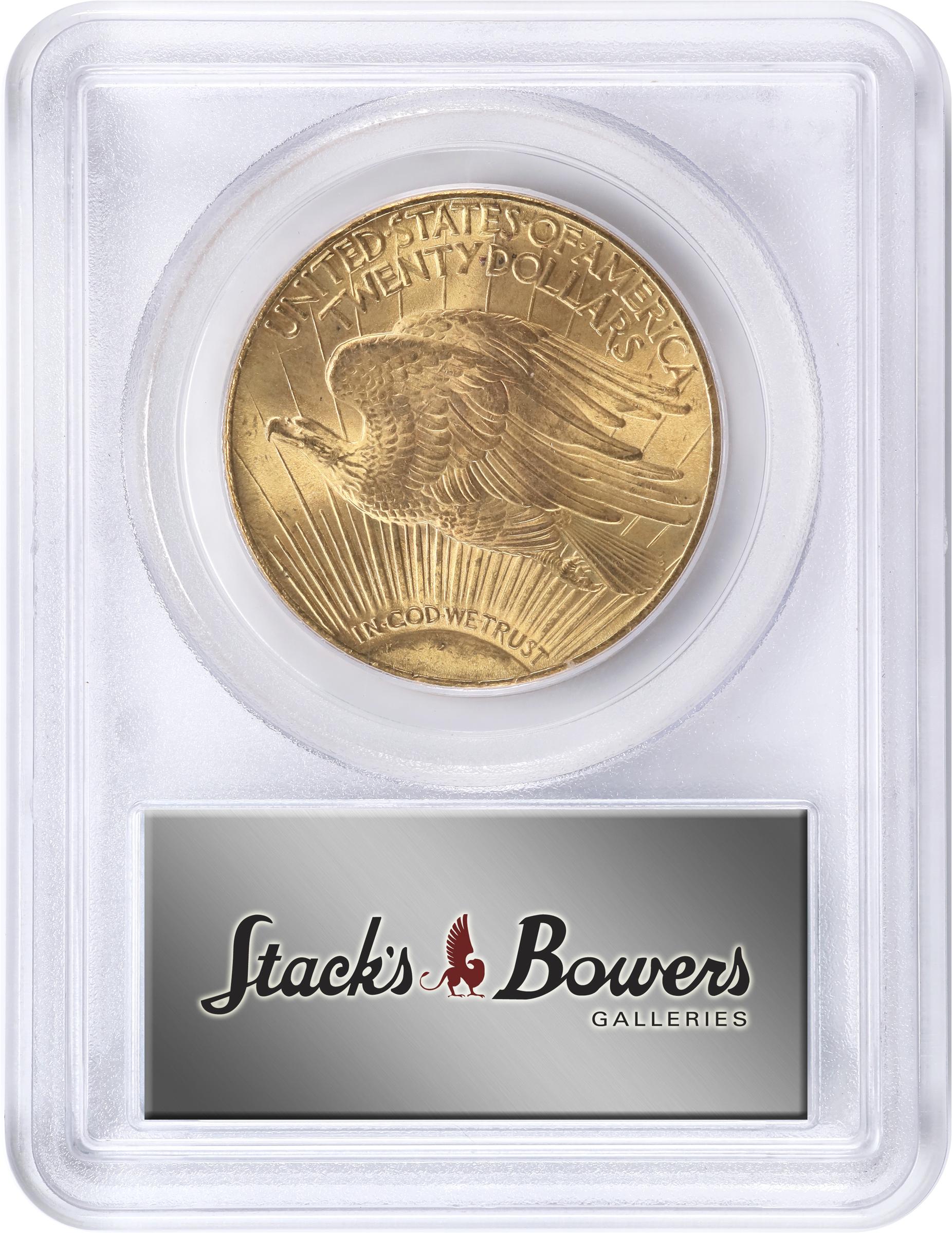 1927年 日本銭 MS 66 RD 1927 Saint-Gaudens Double Eagle. MS-66 (PCGS). CAC., MS66 - PCGS
