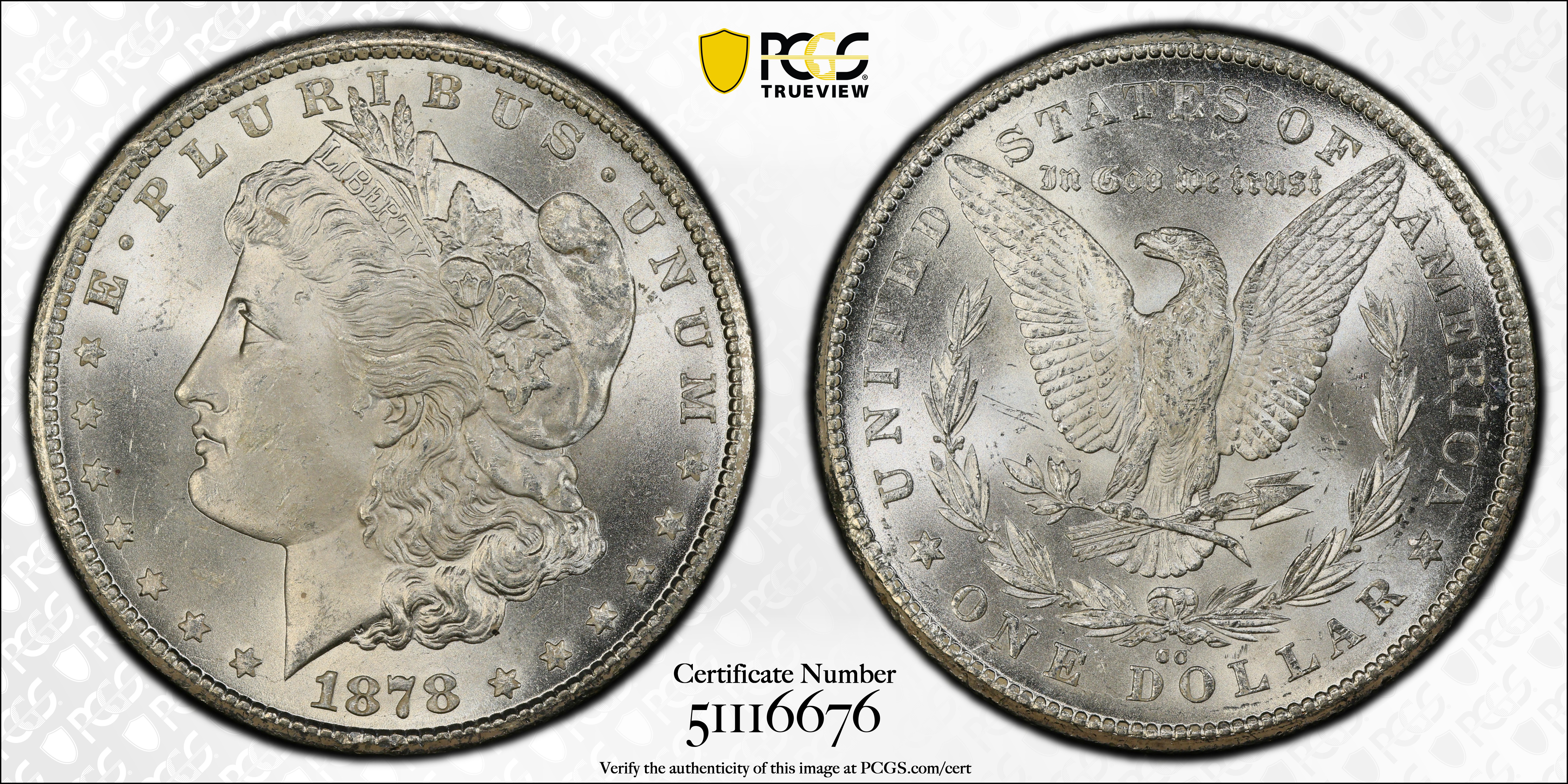 1878-CC Morgan Silver Dollar. Unc Details--Altered Surfaces (PCGS