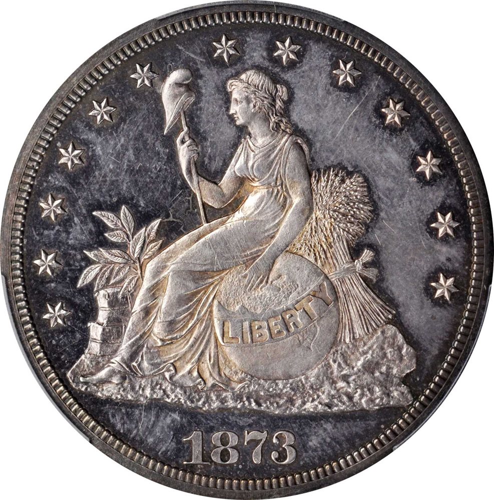 1873 Pattern Trade Dollar. Judd-1315, Pollock-1458. Rarity-4