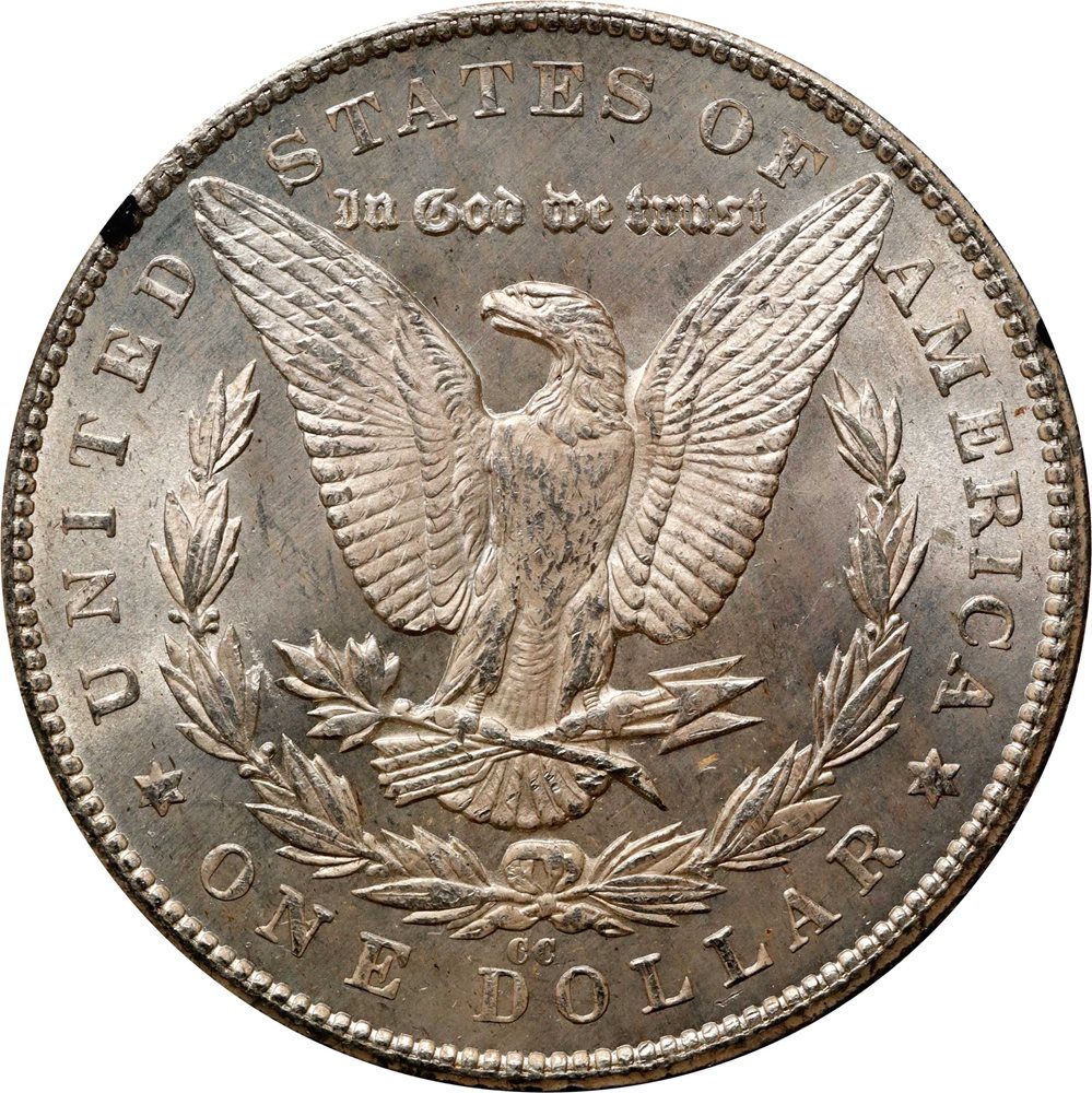 1879年　アメリカモルガン銀貨　PCGS MS63 1879-CC GSA Morgan Silver Dollar. Clear CC. MS-63 (NGC)., MS63