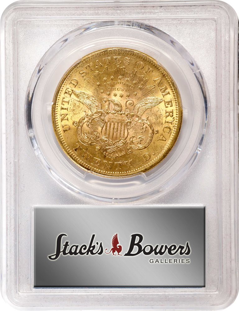 1876-S Liberty Head Double Eagle. MS-62 (PCGS)., MS62 - PCGS