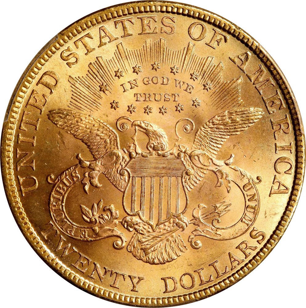 1895 Liberty Head Double Eagle. MS-64+ (PCGS)., MS64+ - PCGS
