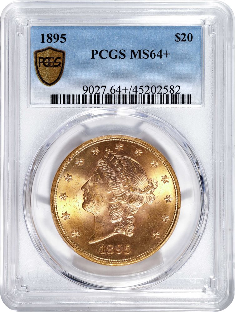 1895 Liberty Head Double Eagle. MS-64+ (PCGS)., MS64+ - PCGS