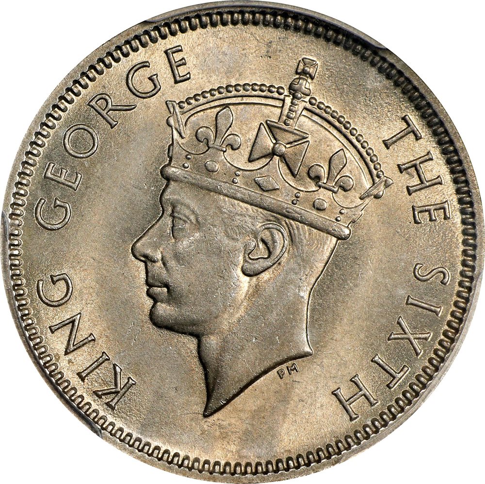 香港ドル1951年発行骨董硬貨(THE SIXTH KING E) 香港ドル1951年発行骨董硬貨(THE SIXTH KING GEORGE)