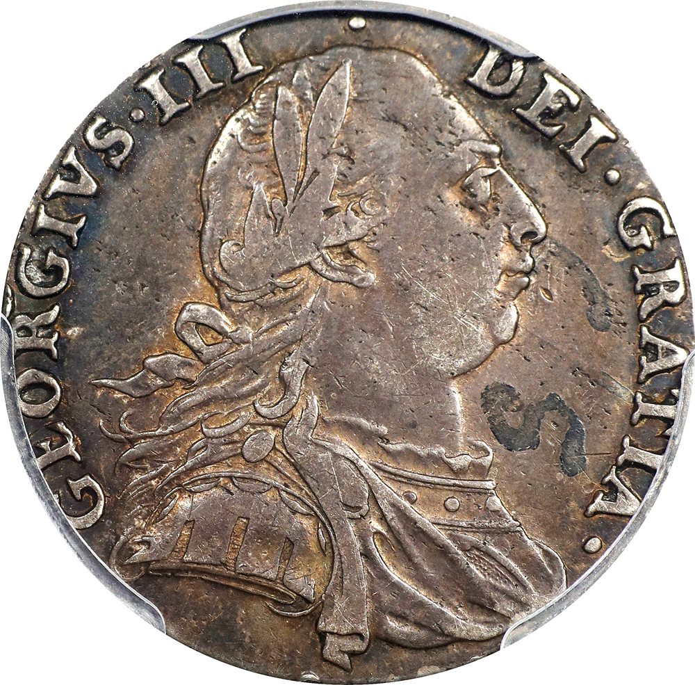 イギリス　シリング銀貨　1787 イギリスシリング銀貨1787
