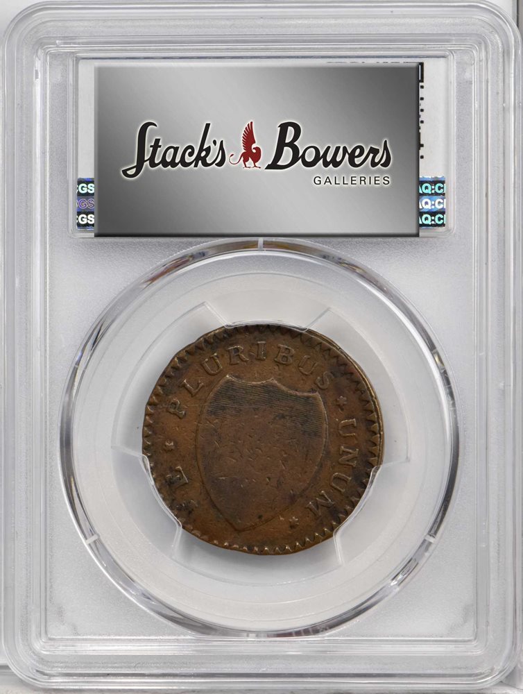 1786 New Jersey copper. Maris 10-G. Rarity-6+. No Coulter. VF-30
