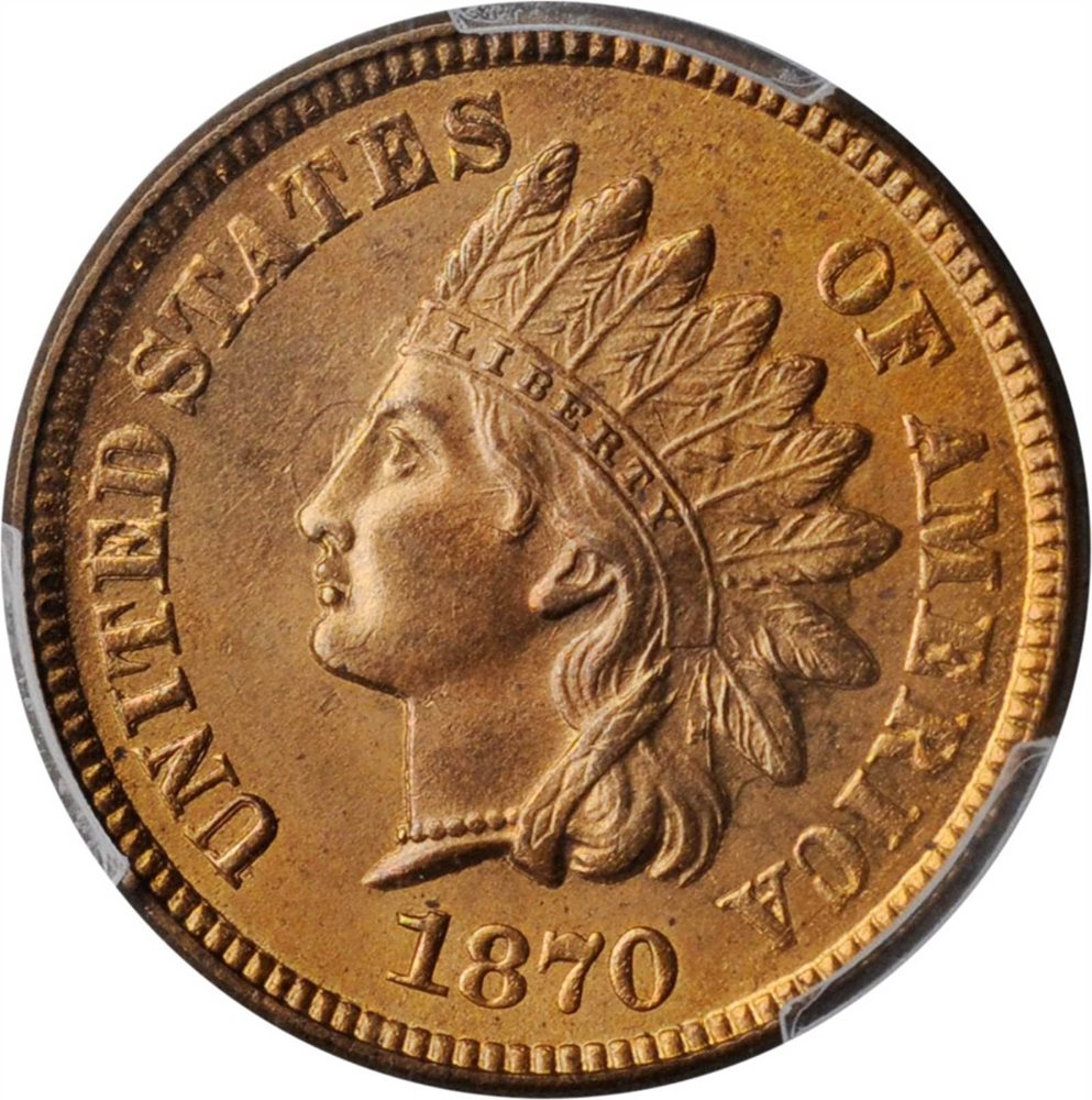 1870 1c, rd ms(pcgs#2099)