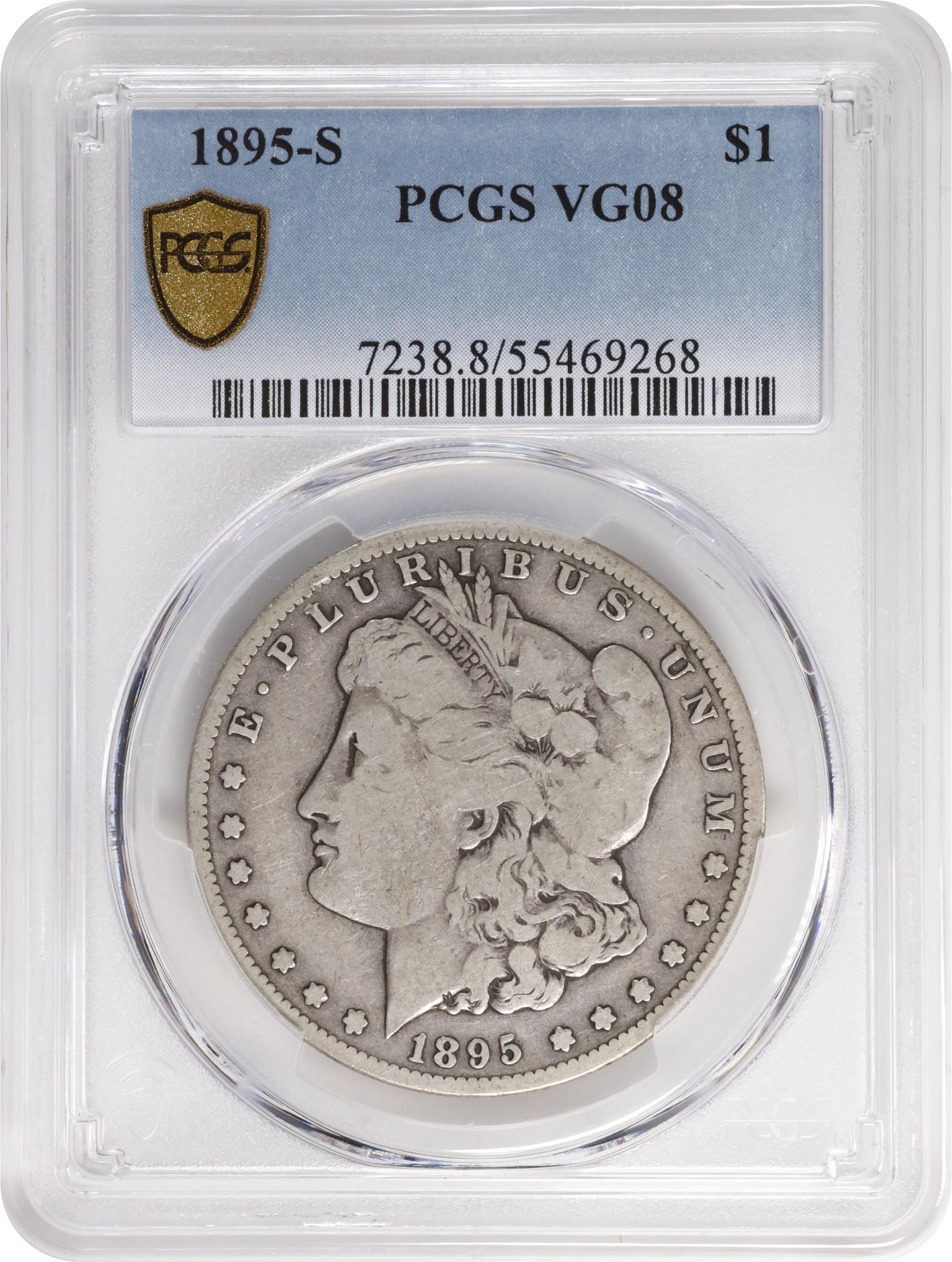 1895-S Morgan Silver Dollar. VG-8 (PCGS)., VG8 - PCGS Auction Prices
