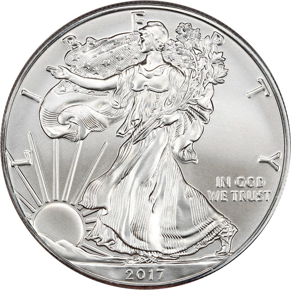 安心鑑定済】1ドル銀貨 アメリカ2017-W $1 PCGS鑑定 SP70