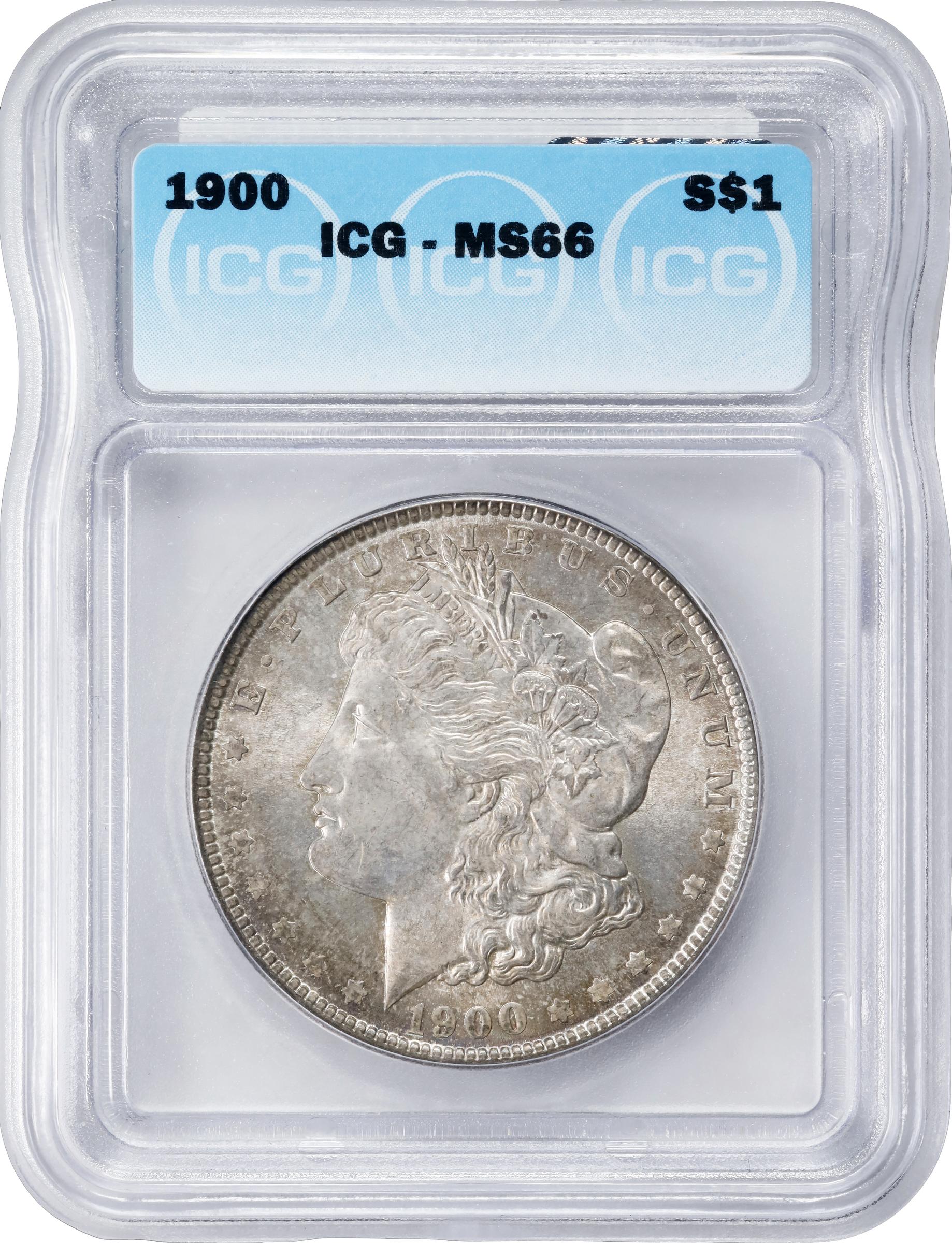 1900 Morgan Silver Dollar. MS-66 (ICG)., MS66 - PCGS Auction Prices